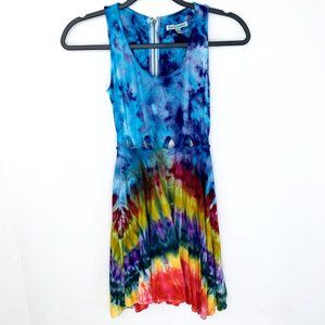 *Tie Dye* Lucca Couture Cut Out Dress